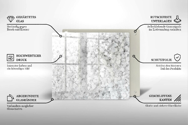 Copri piano cucina Cristalli di sale