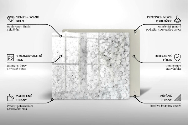 Copri piano cucina Cristalli di sale