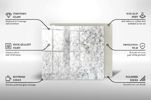 Copri piano cucina Cristalli di sale