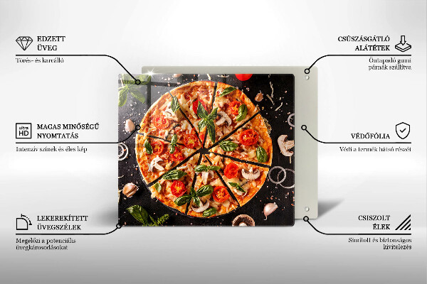 Copri piano cucina Pizza ai funghi