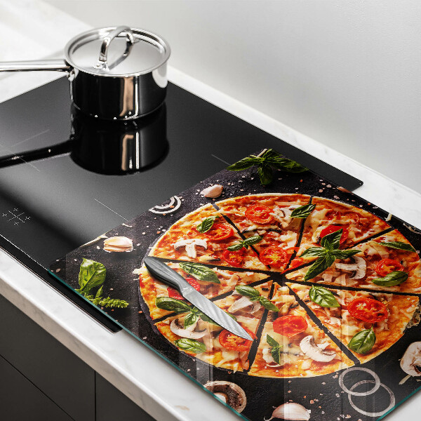 Copri piano cucina Pizza ai funghi