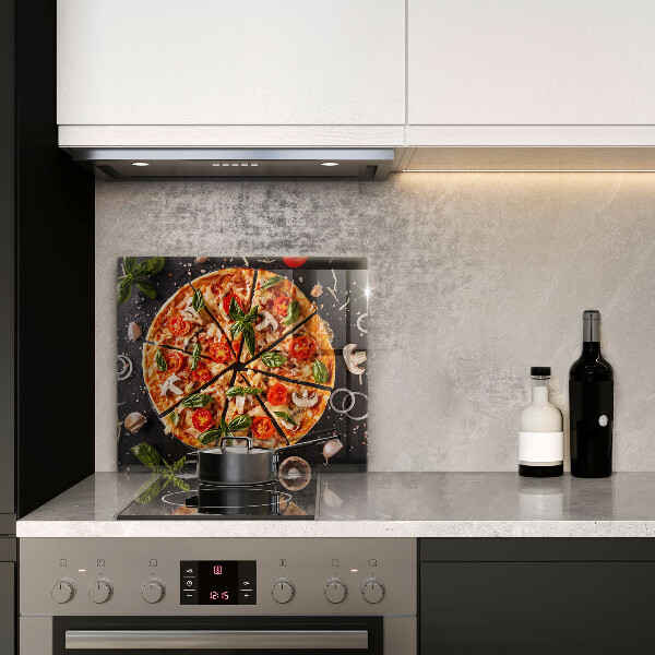 Copri piano cucina Pizza ai funghi
