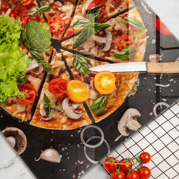 Copri piano cucina Pizza ai funghi