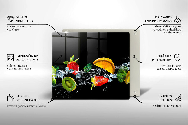 Copertura piano induzione Frutta in acqua