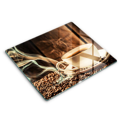 Copri piano cucina Tazza e chicchi di caffè