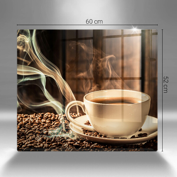 Copri piano cucina Tazza e chicchi di caffè