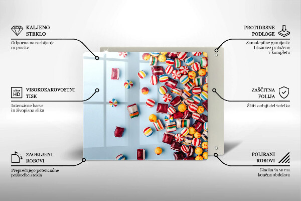 Copri piano cottura Caramelle colorate