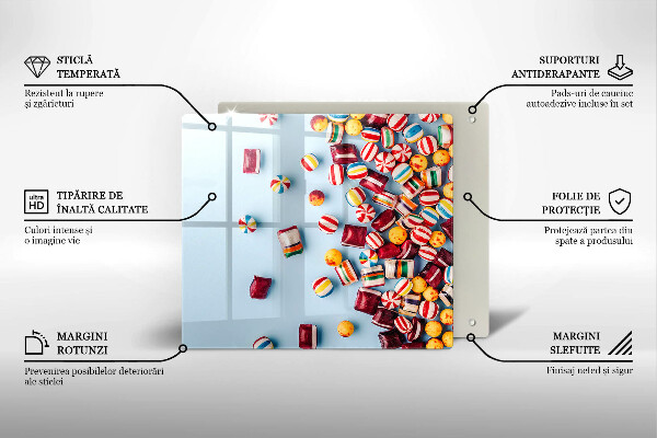 Copri piano cottura Caramelle colorate