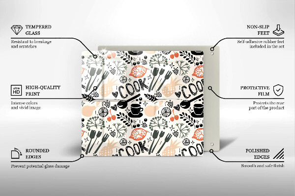 Copri piano cottura Motivo della cucina dei cartoni animati