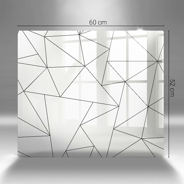 Copri piano cottura Triangoli bianchi