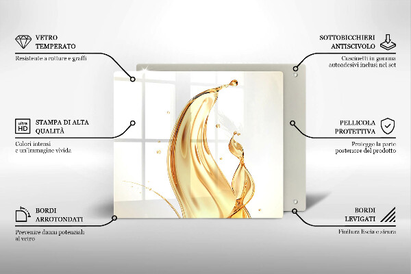 Copri piano cottura olio d'oliva