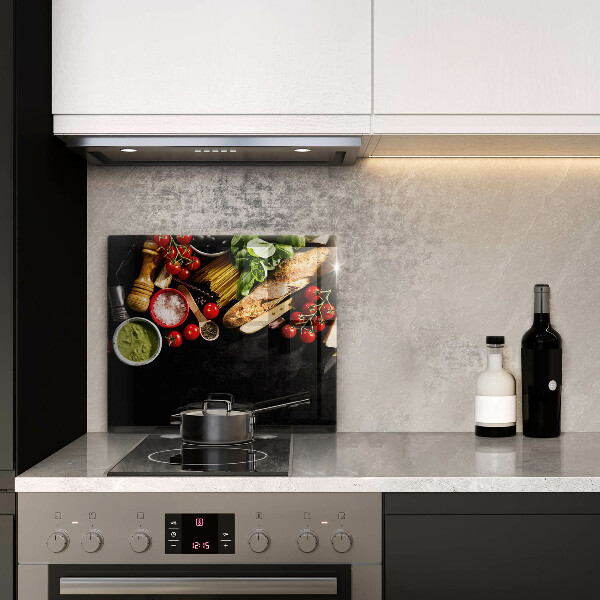 Copertura piano cottura Ingredienti e spezie italiani