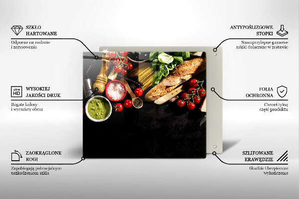Copertura piano cottura Ingredienti e spezie italiani