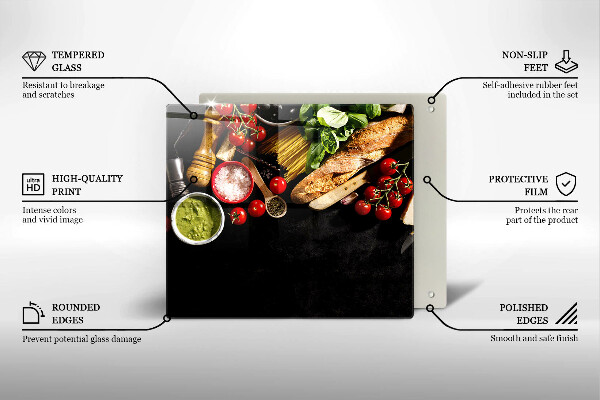 Copertura piano cottura Ingredienti e spezie italiani