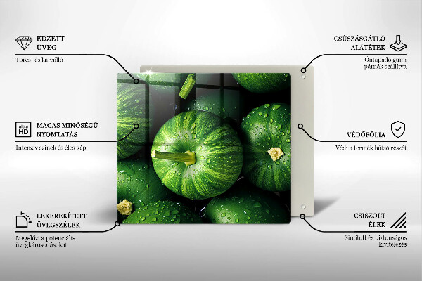 Copertura piano cottura Zucche verdi