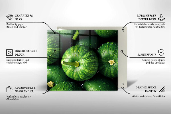 Copertura piano cottura Zucche verdi