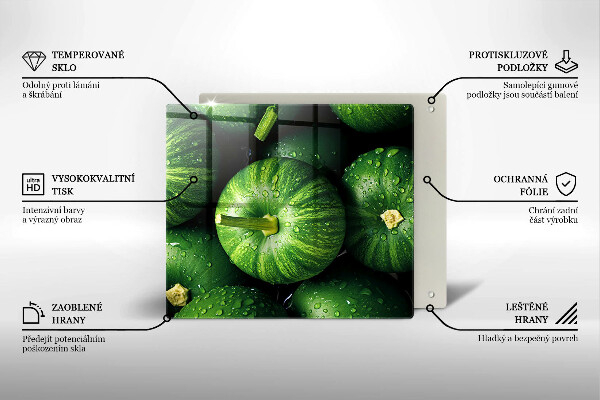 Copertura piano cottura Zucche verdi