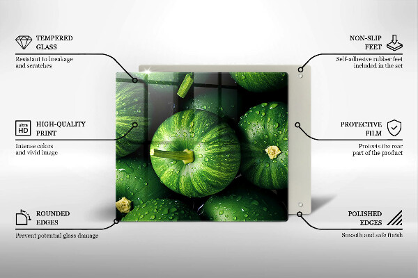 Copertura piano cottura Zucche verdi