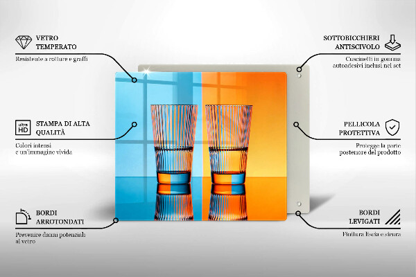 Copertura piano induzione Due bicchieri d'acqua