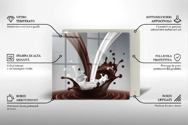 Copertura piano induzione Latte e cioccolato