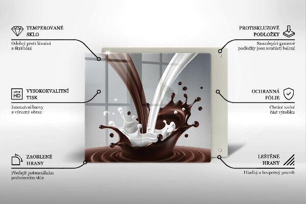 Copertura piano induzione Latte e cioccolato