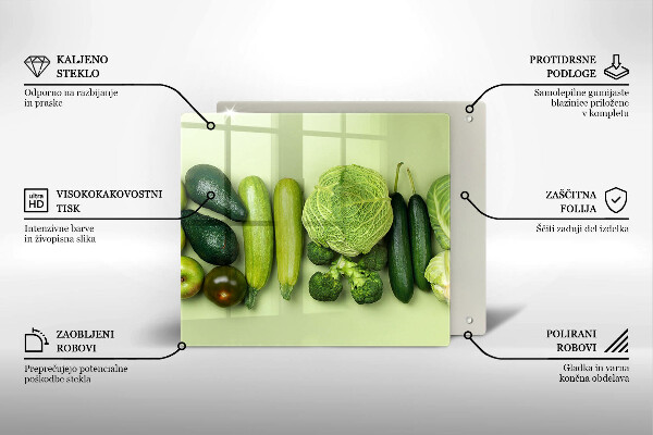 Copertura piano induzione Frutta e verdura verde