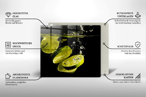 Proteggi piano induzione Limette in acqua
