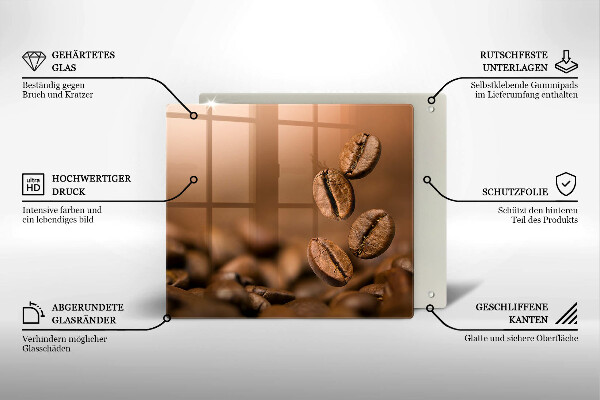 Copertura piano induzione Chicchi di caffè