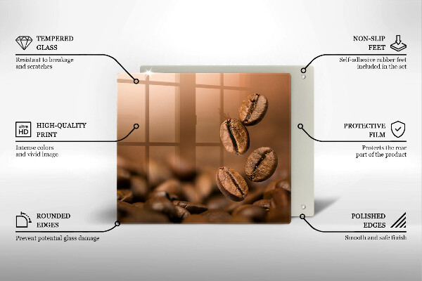 Copertura piano induzione Chicchi di caffè