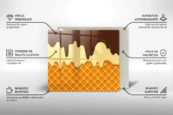 Copertura piano induzione Illustrazione del cono gelato