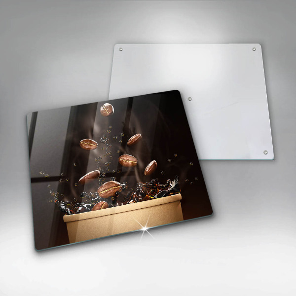 Copertura piano induzione Chicchi di caffè caldi