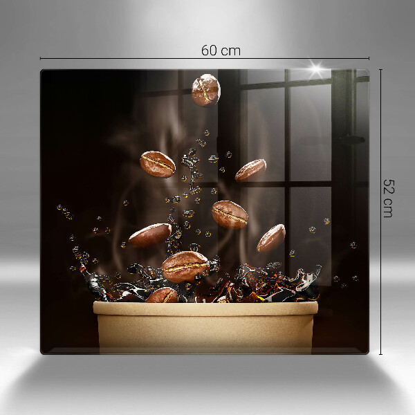 Copertura piano induzione Chicchi di caffè caldi