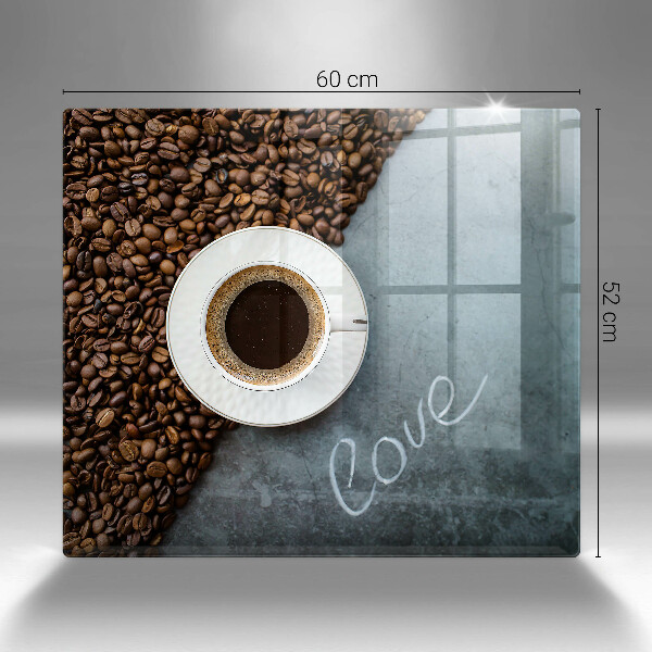 Copertura piano induzione Chicchi e tazza di caffè