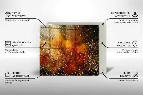 Copertura piano induzione Spezie colorate