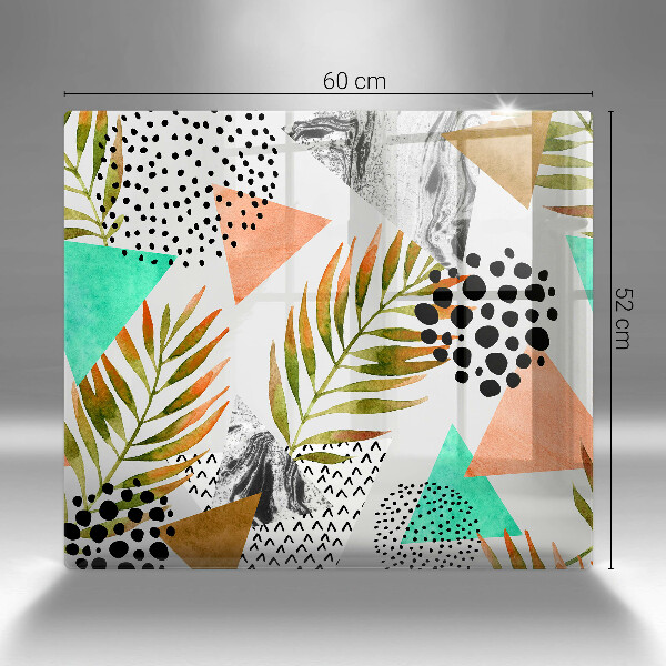 Copri piano cottura Modello di foglie Boho