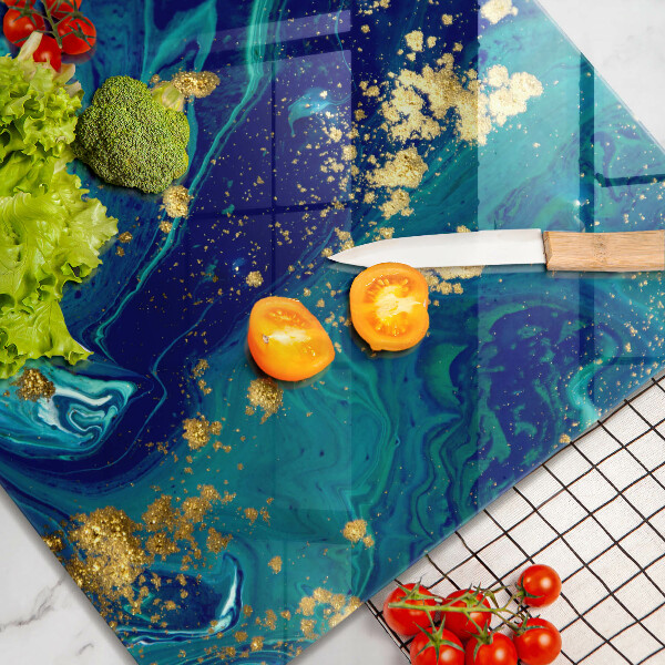 Copri piano cottura Astrazione con l'oro