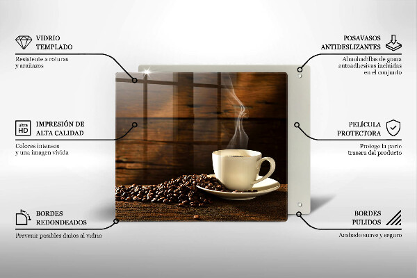 Copri piano cottura Tazzina da caffè in legno