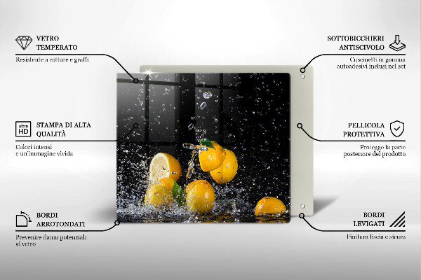 Copri piano cottura Frutti di limone succosi