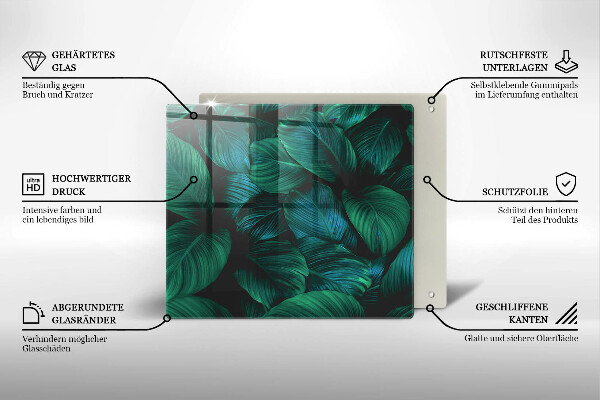 Copertura piano induzione Foglie della giungla