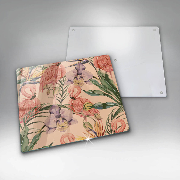 Copri piano cottura Illustrazione dei fenicotteri