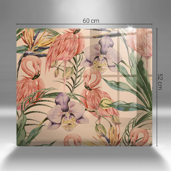 Copri piano cottura Illustrazione dei fenicotteri