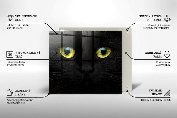 Copri piano cottura Occhi di gatto animale