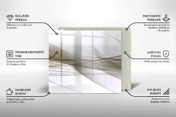 Copri piano cottura Disegno di linee astratte