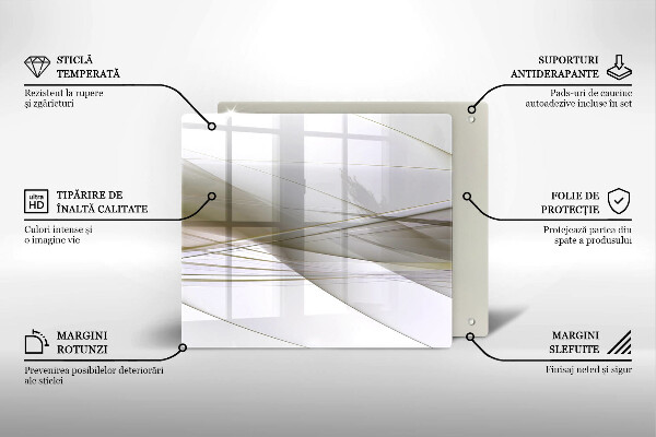 Copri piano cottura Disegno di linee astratte