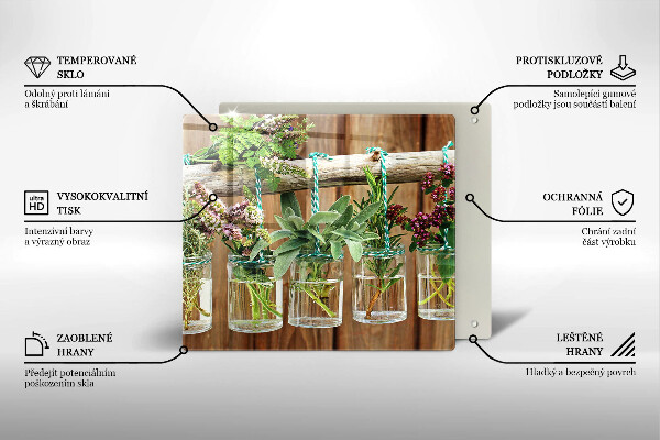 Copri piano cottura Annata di piante di erbe