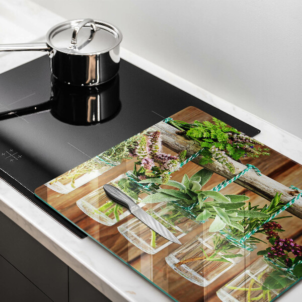 Copri piano cottura Annata di piante di erbe