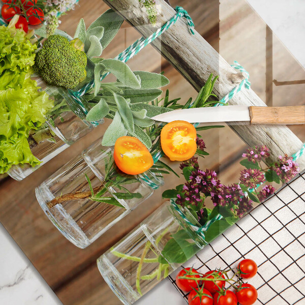 Copri piano cottura Annata di piante di erbe