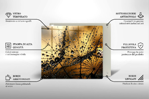 Copertura piano induzione Rugiada e denti di leone
