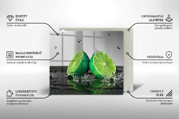 Copri piano cottura Lime succosi e acqua