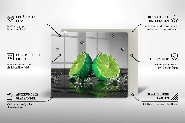 Copri piano cottura Lime succosi e acqua